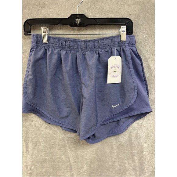 Nike Shorts Women's‎ M Purple Running Lined Workout Gym 3" Inseam Elastic Waist - Picture 1 of 8